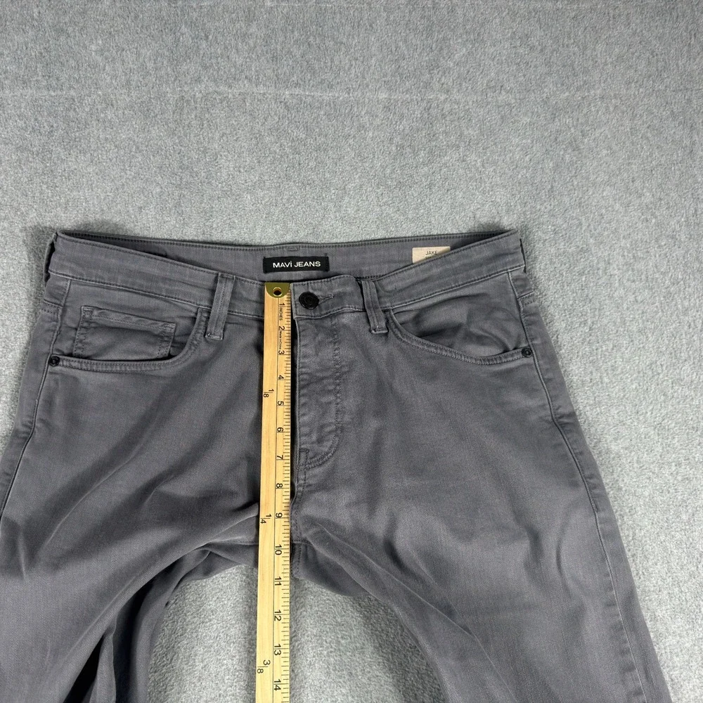Mavi Jake Jeans Men's 34x32 (Fits 36x29) Slim Leg Stretch Gray Denim